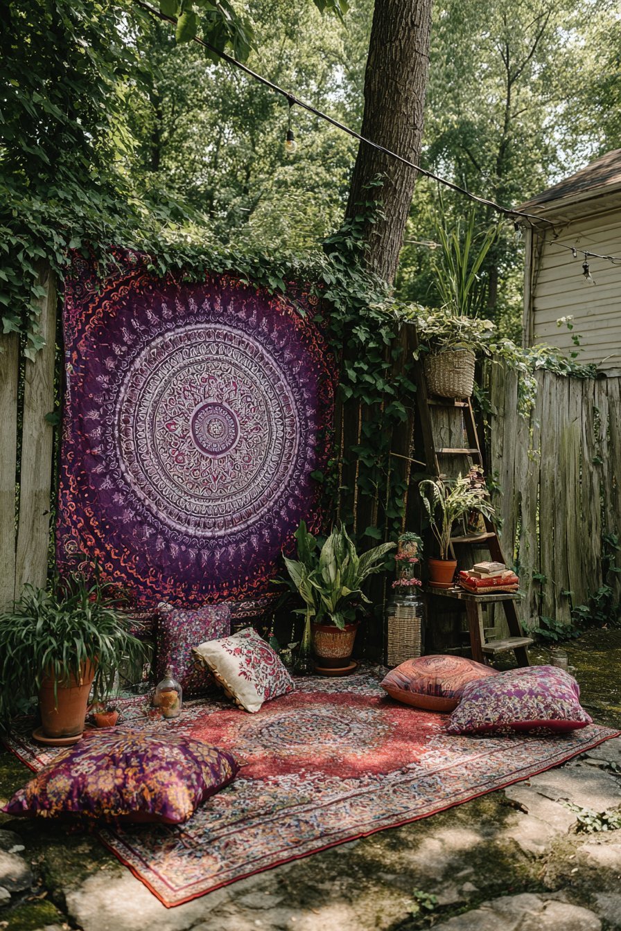 Mandala Mural Garden Wall