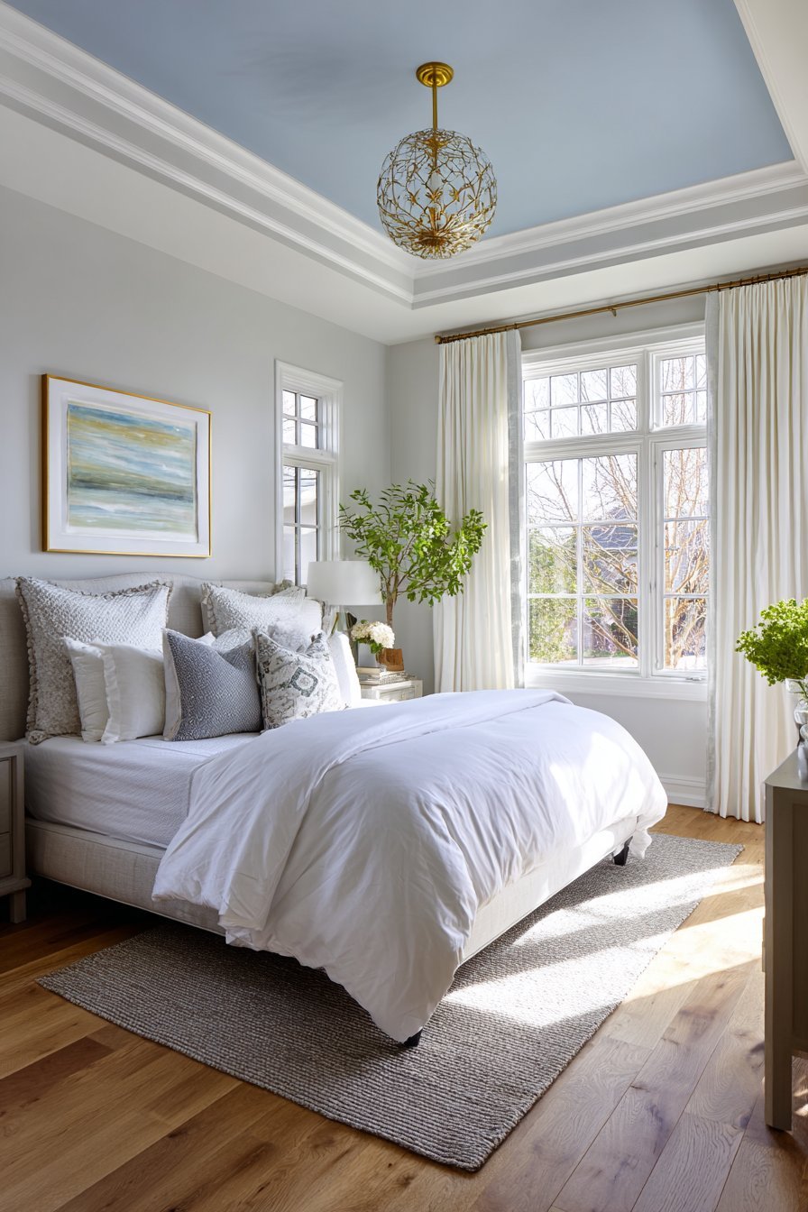 Sky Blue Ceiling Treatment Statement