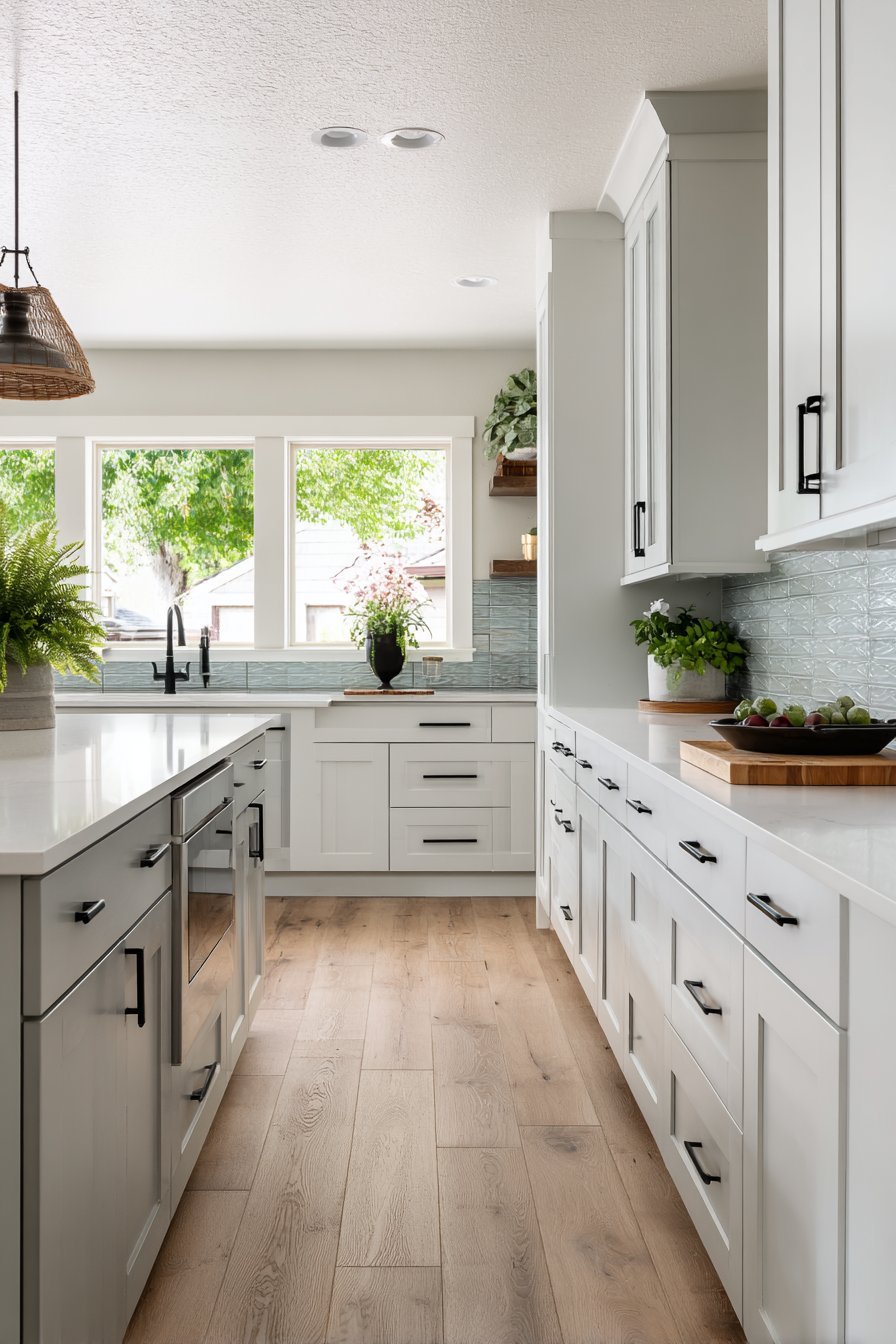 U-Shaped Grey Shaker Layout