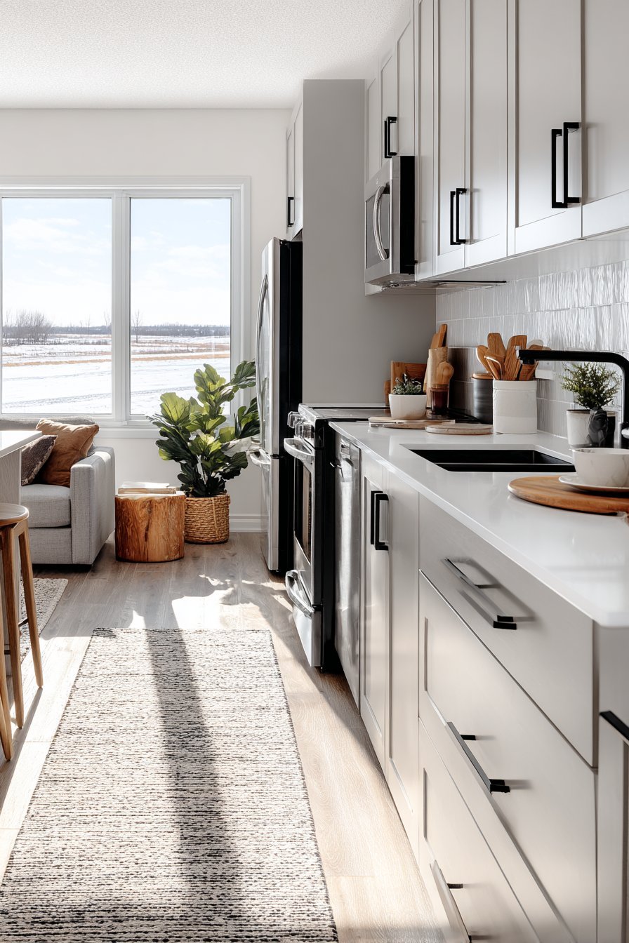 U-Shaped Grey Shaker Layout