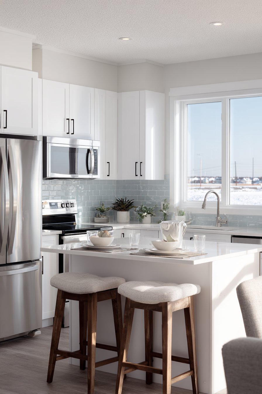 U-Shaped Grey Shaker Layout