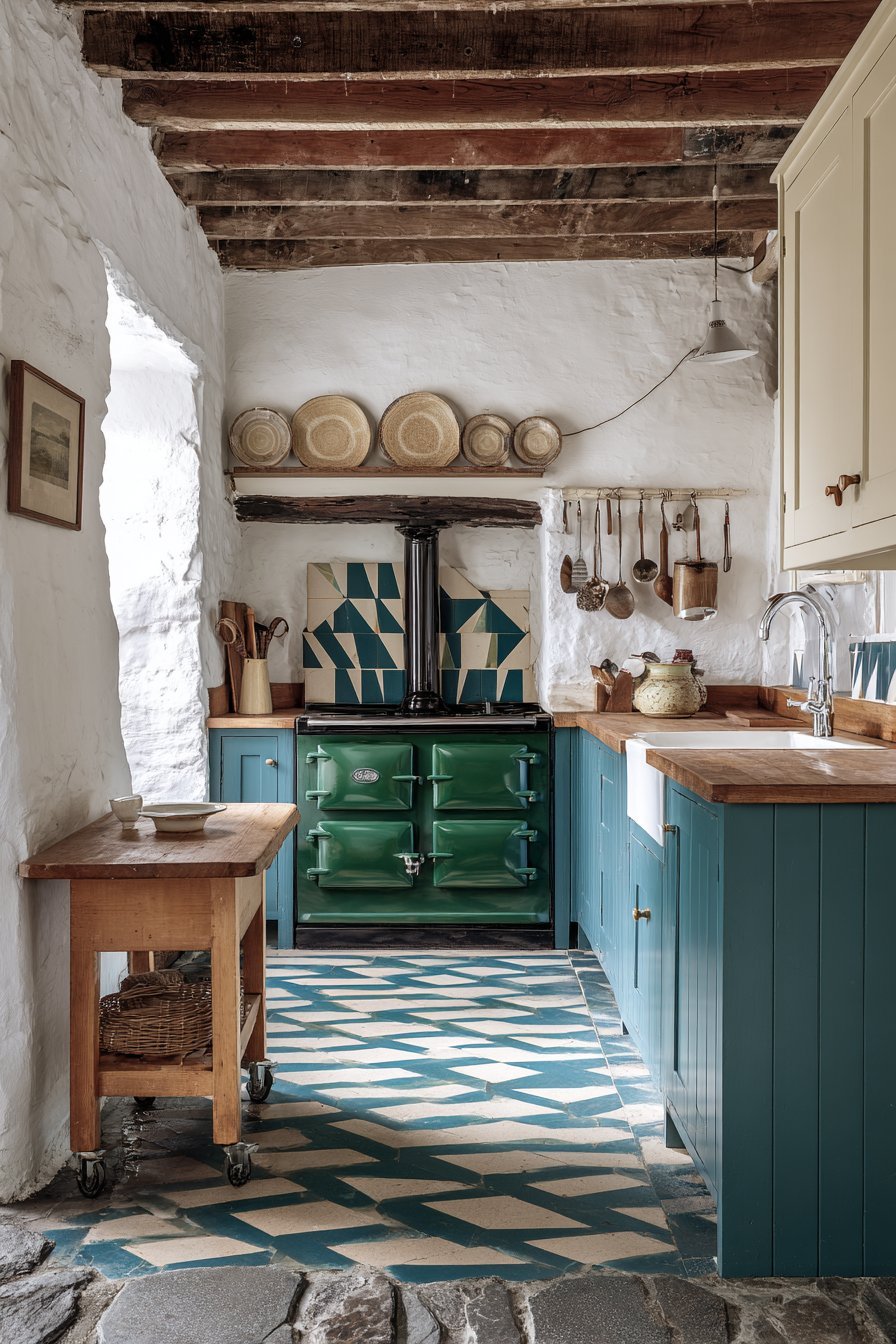 Classic Aga-Style Stove Kitchen