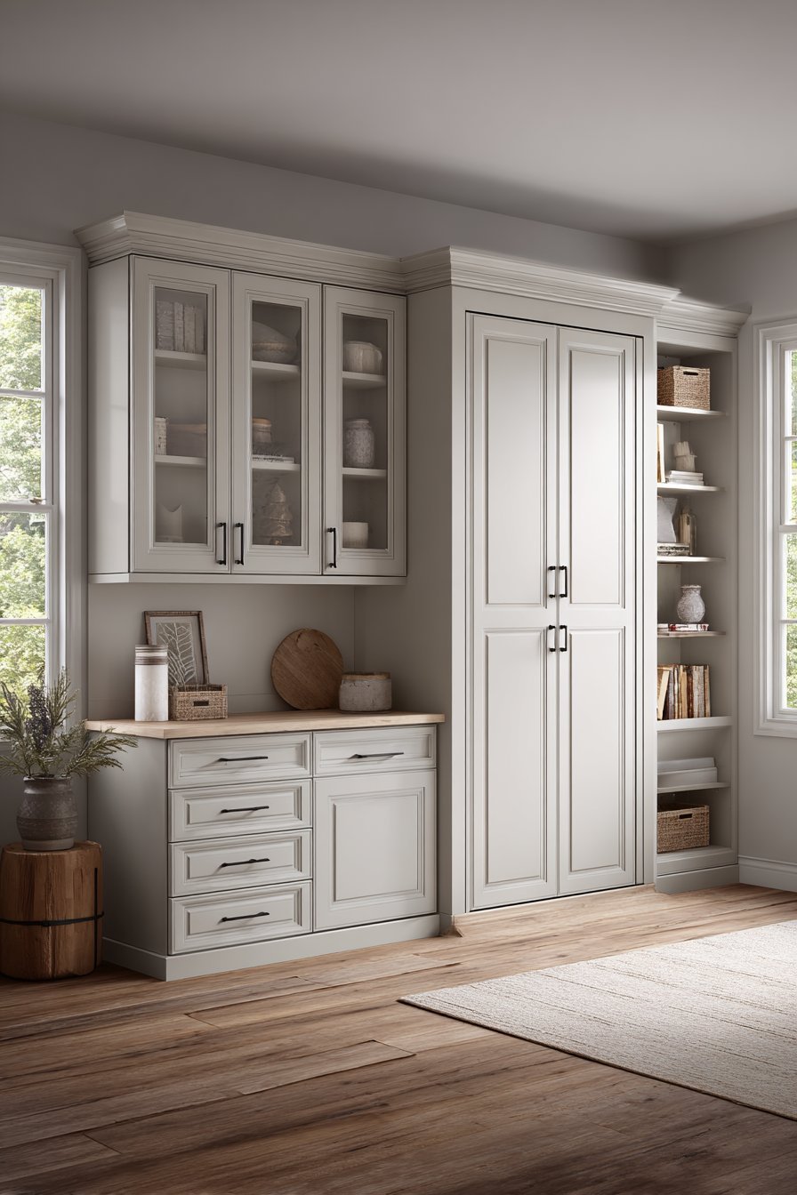 Murphy Bed with Integrated Desk