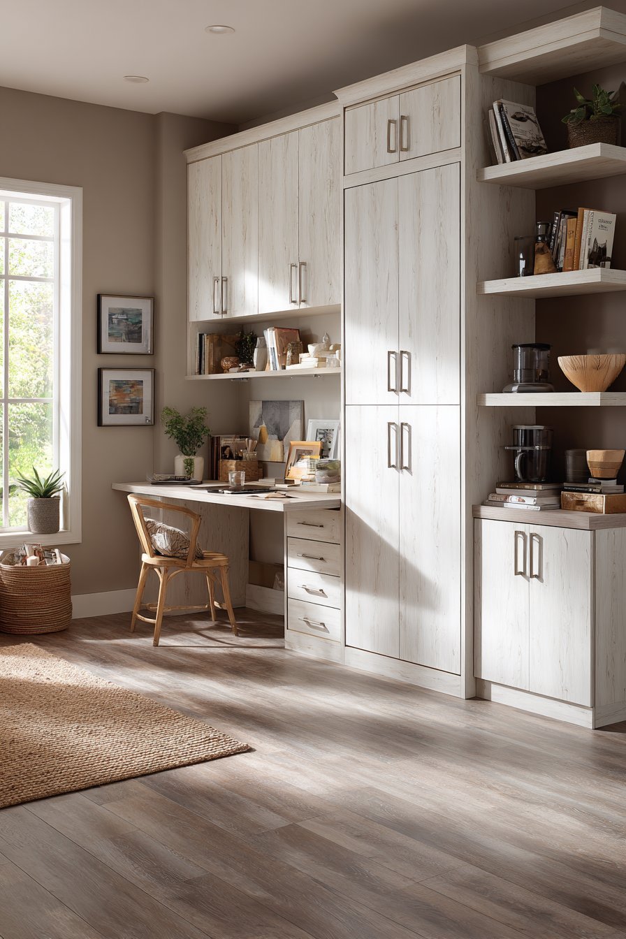 Murphy Bed with Integrated Desk