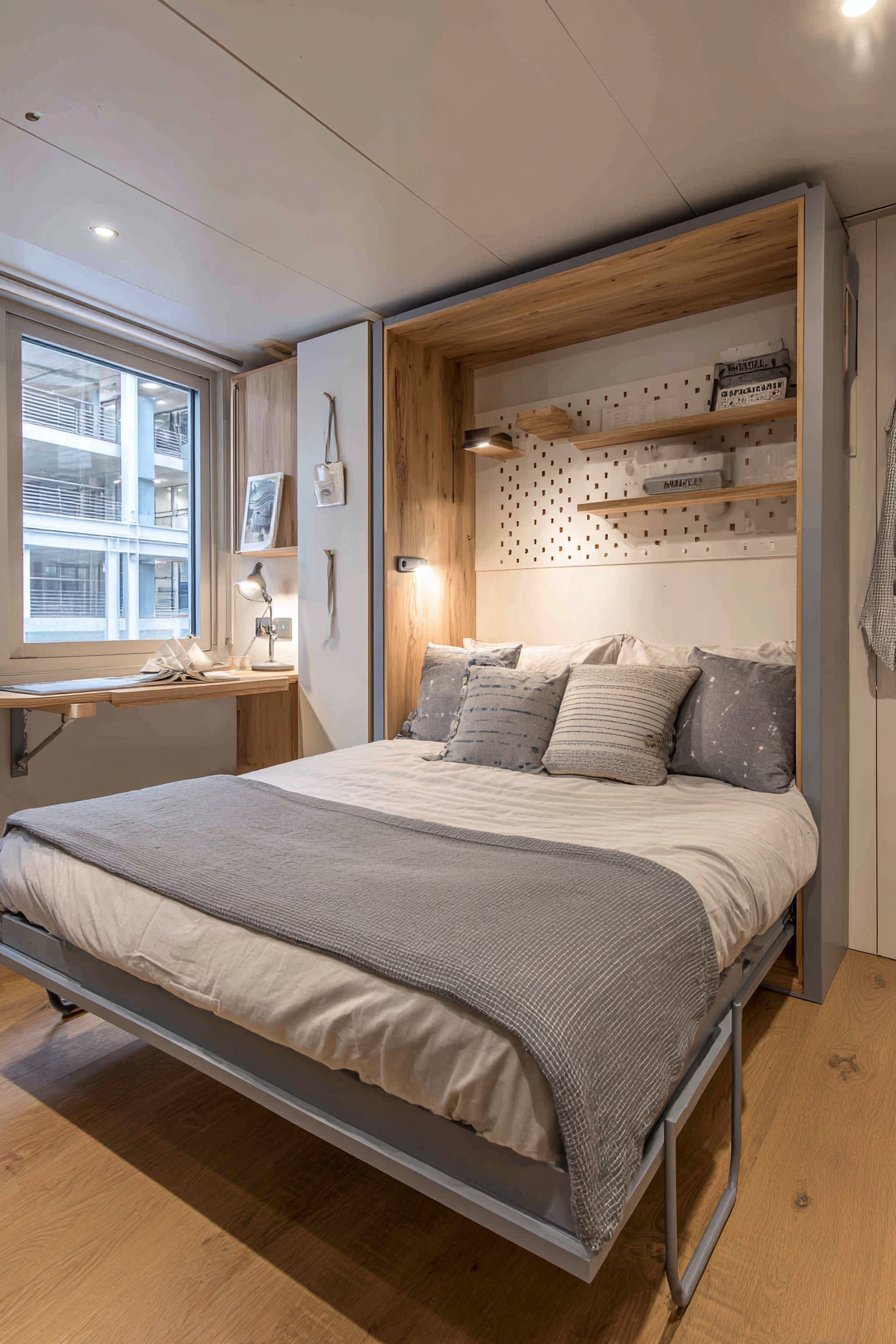 Wall-Mounted Folding Bed