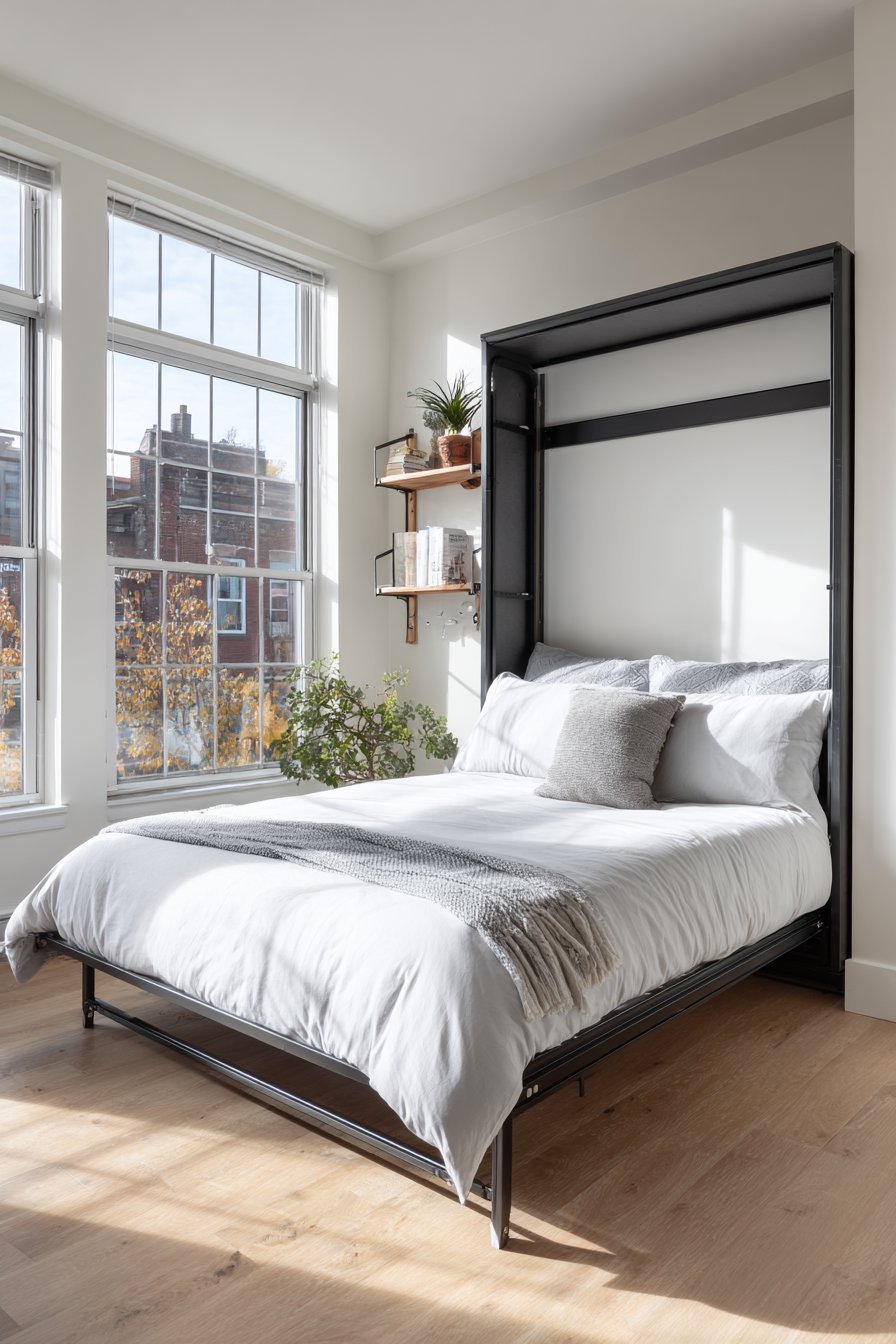 Wall-Mounted Folding Bed