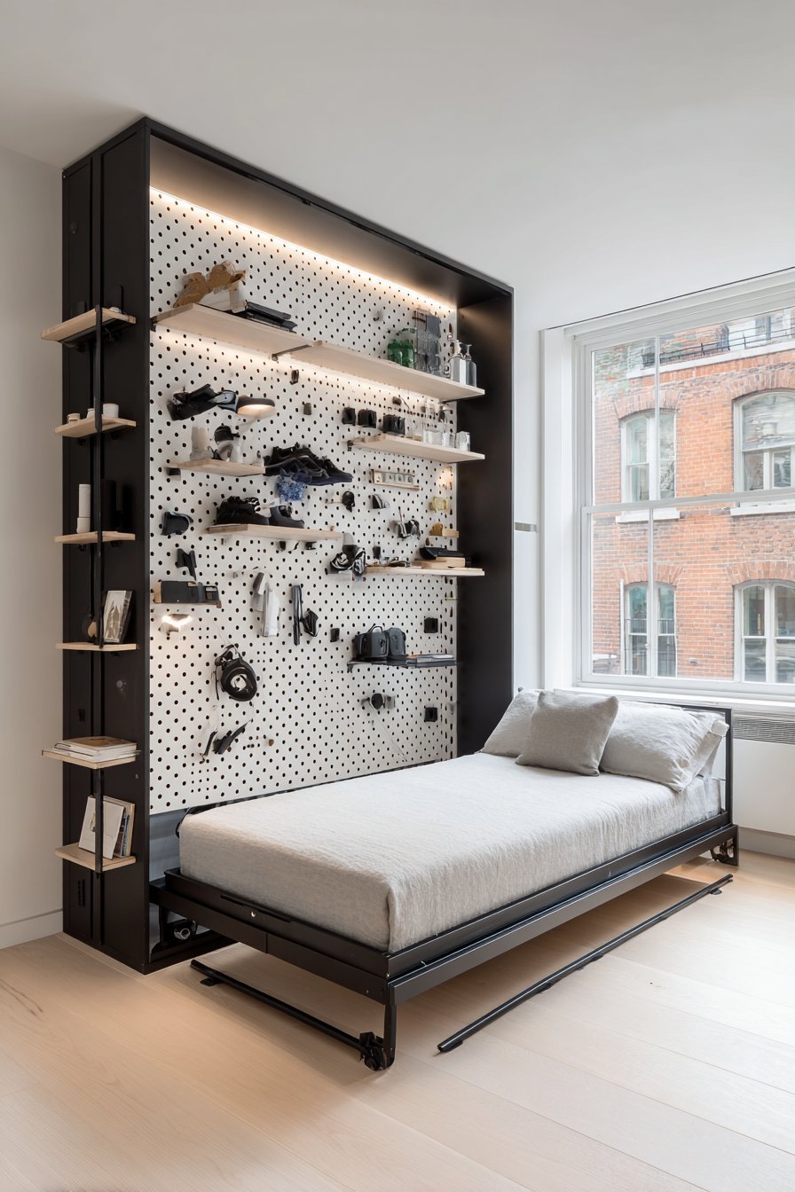 Wall-Mounted Folding Bed