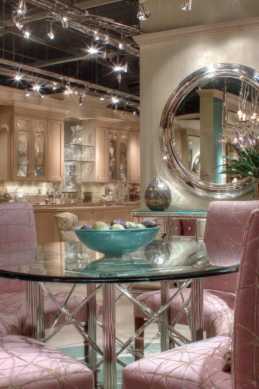 Glass-Top Dining Area