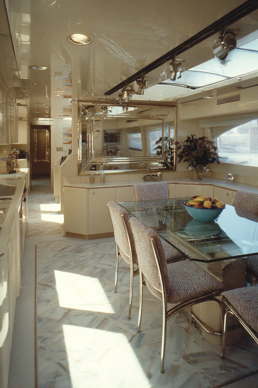 Glass-Top Dining Area