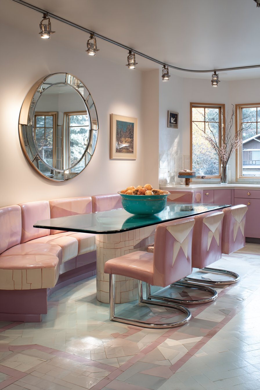 Glass-Top Dining Area