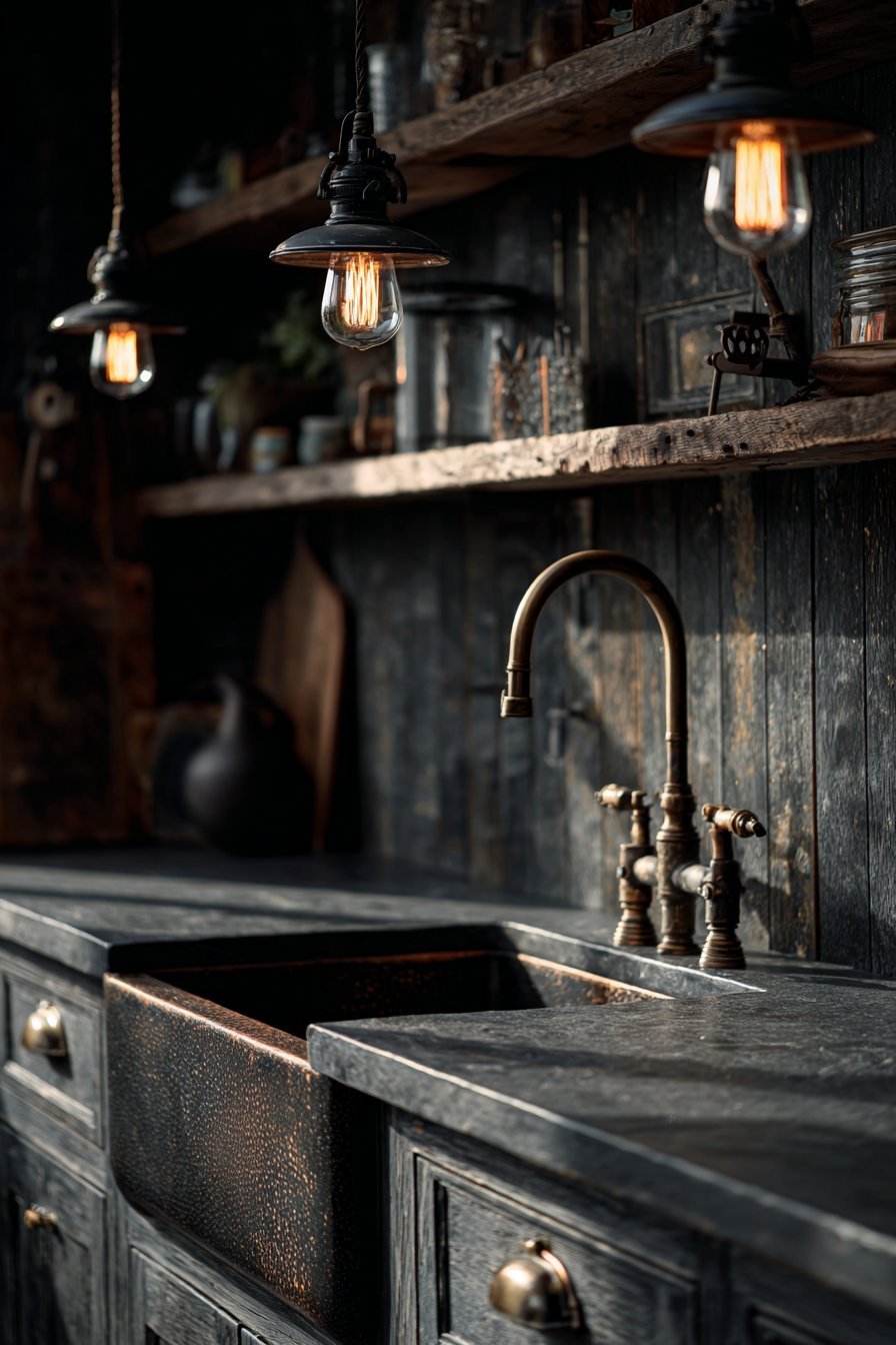 Rustic Charcoal with Reclaimed Elements