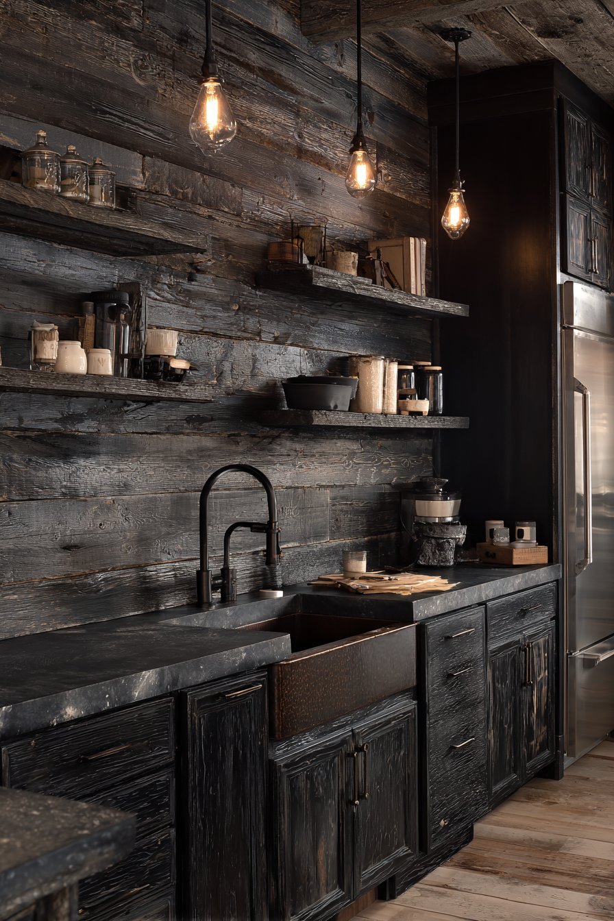 Rustic Charcoal with Reclaimed Elements
