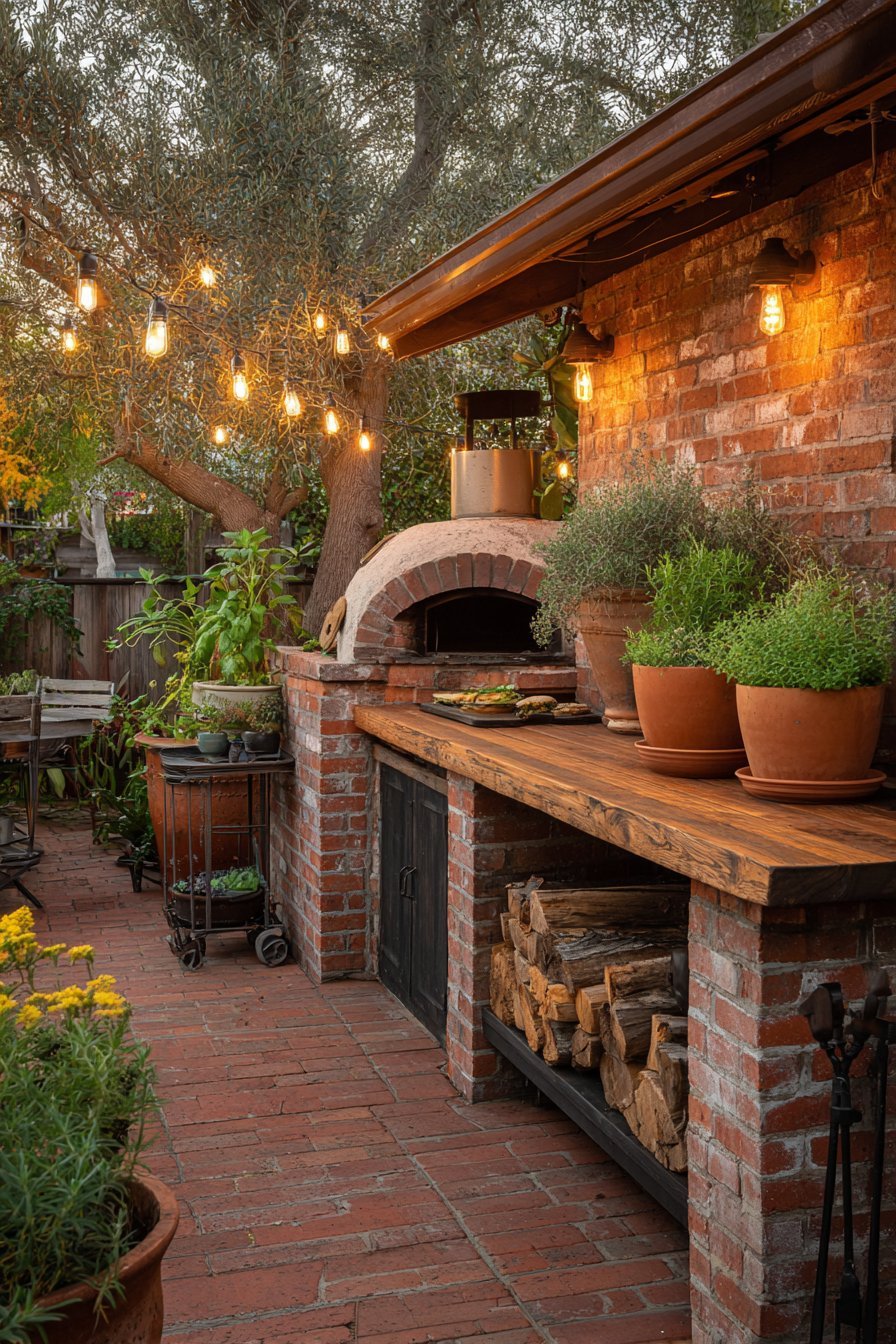 Brick Pizza Oven Station