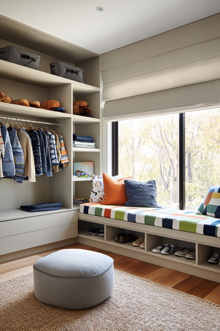 Built-In Wardrobes with Child-Accessible Design
