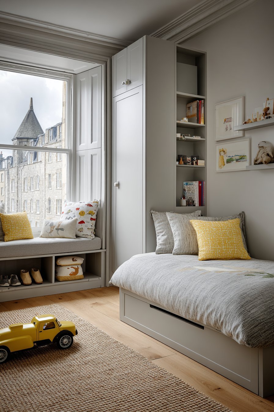 Built-In Wardrobes with Child-Accessible Design