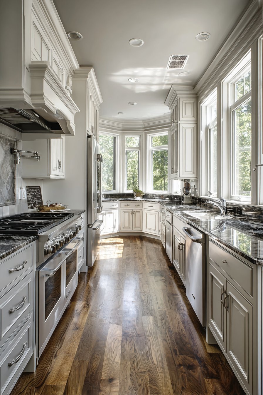 Two-Tone Grey and White Kitchen