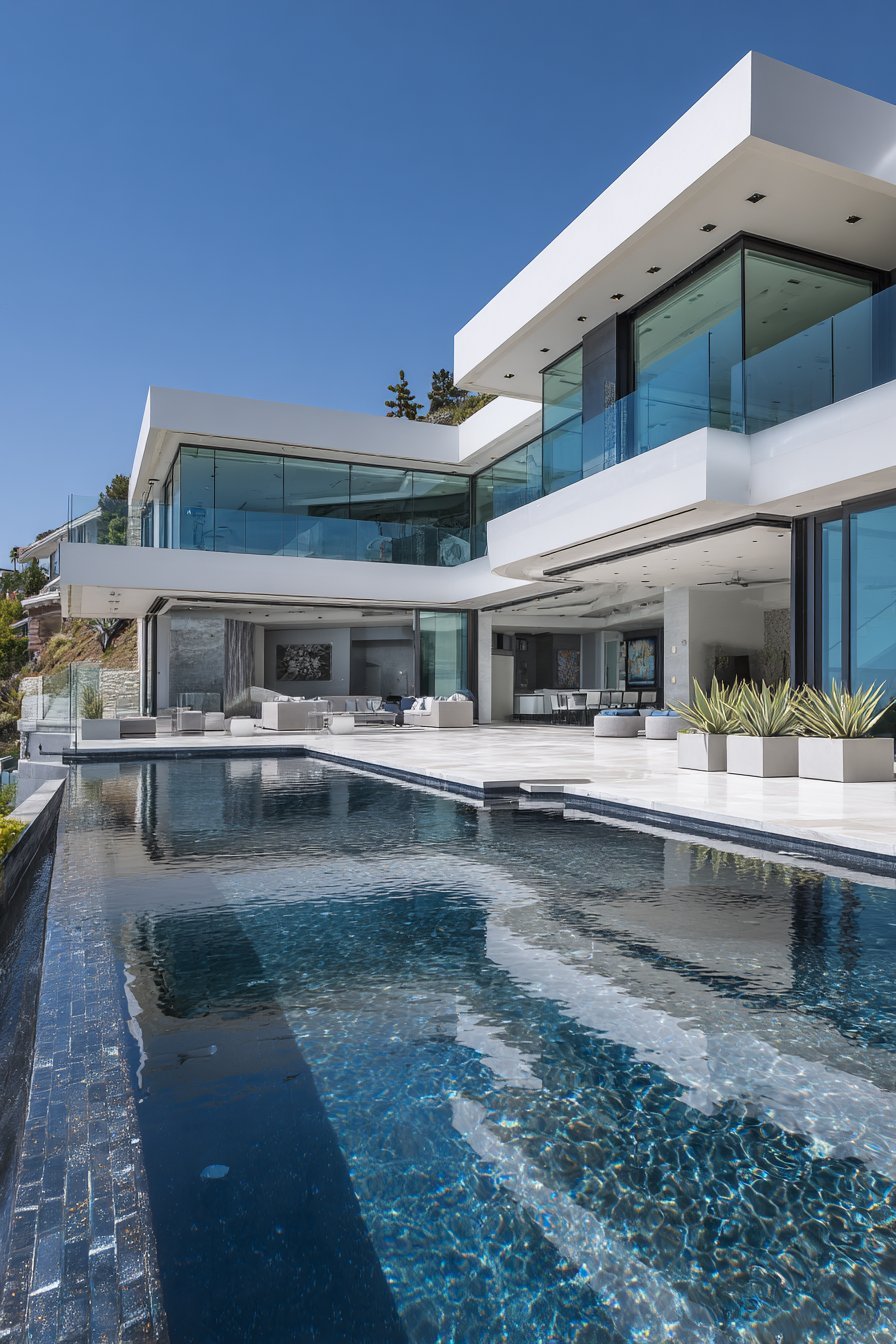 Black Bottom Modern Pool