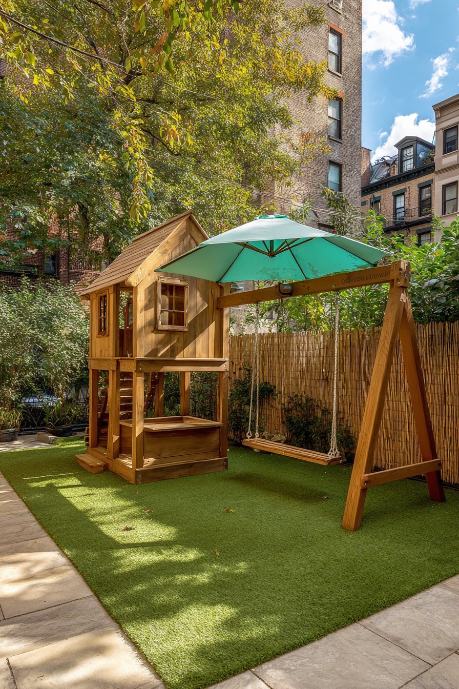 Safe Play Area with Rubber Mulch