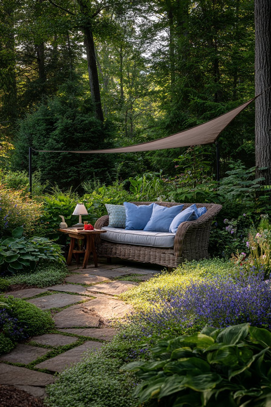 Peaceful Garden Reading Nook