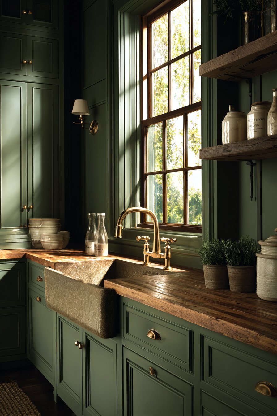 Farmhouse Sink and Butcher Block