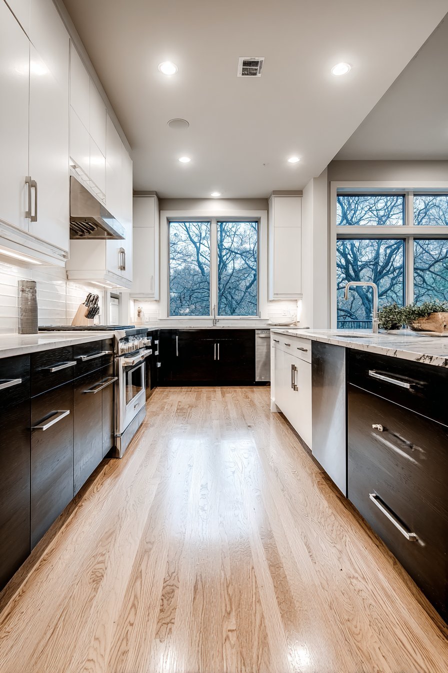 Contemporary Two-Tone Contrast