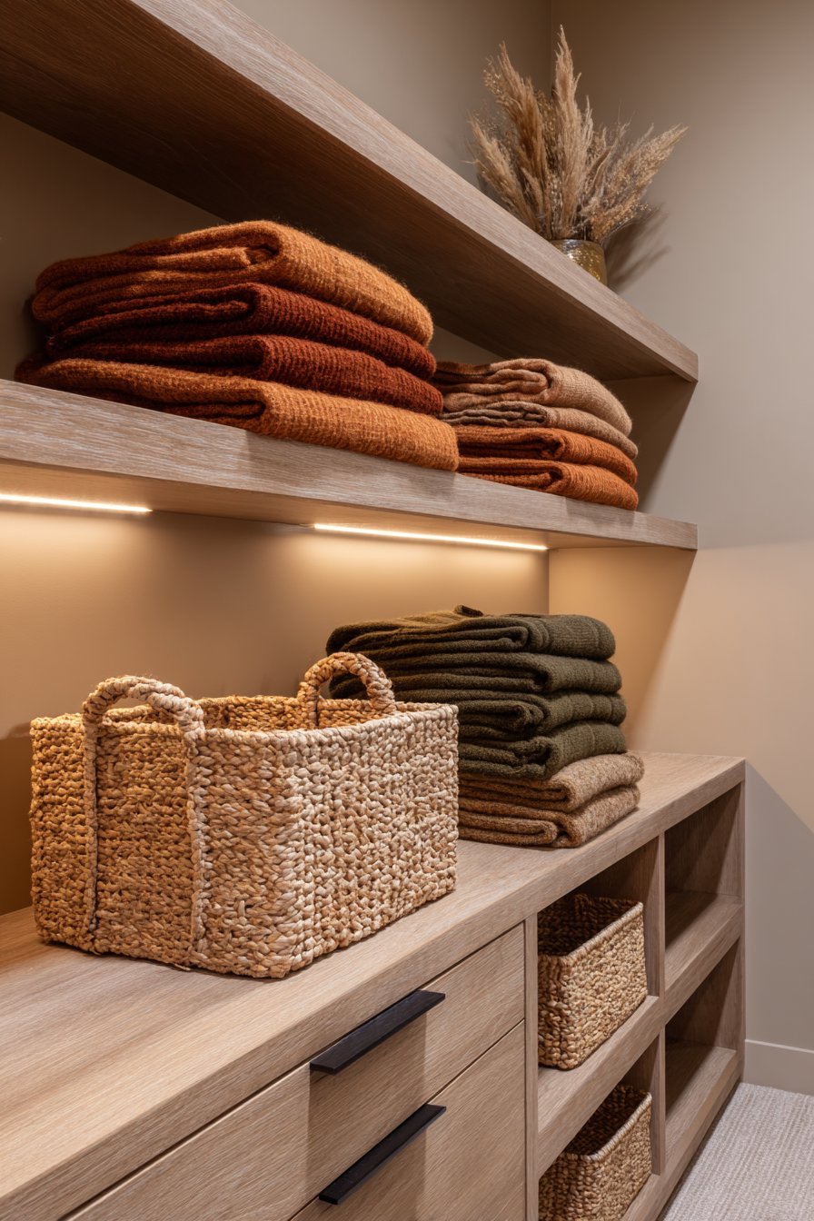 Natural Oak Custom Closet System