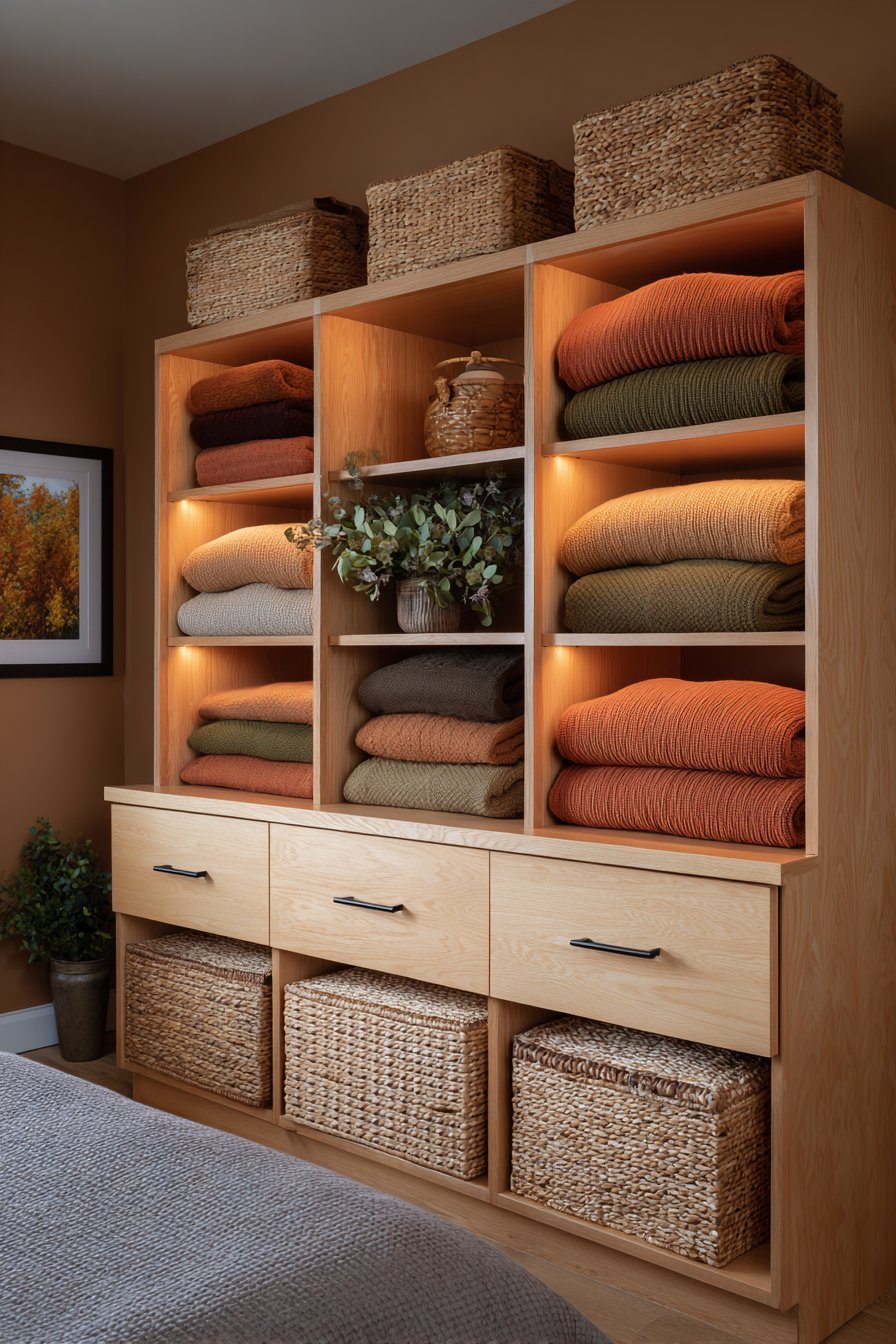 Natural Oak Custom Closet System