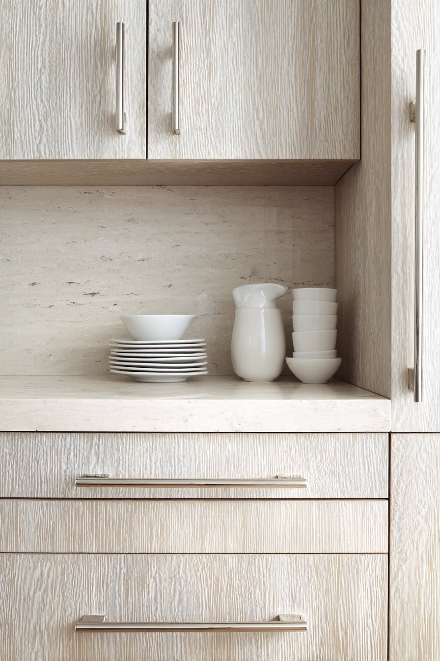 Luxurious Cerused White Oak Finish