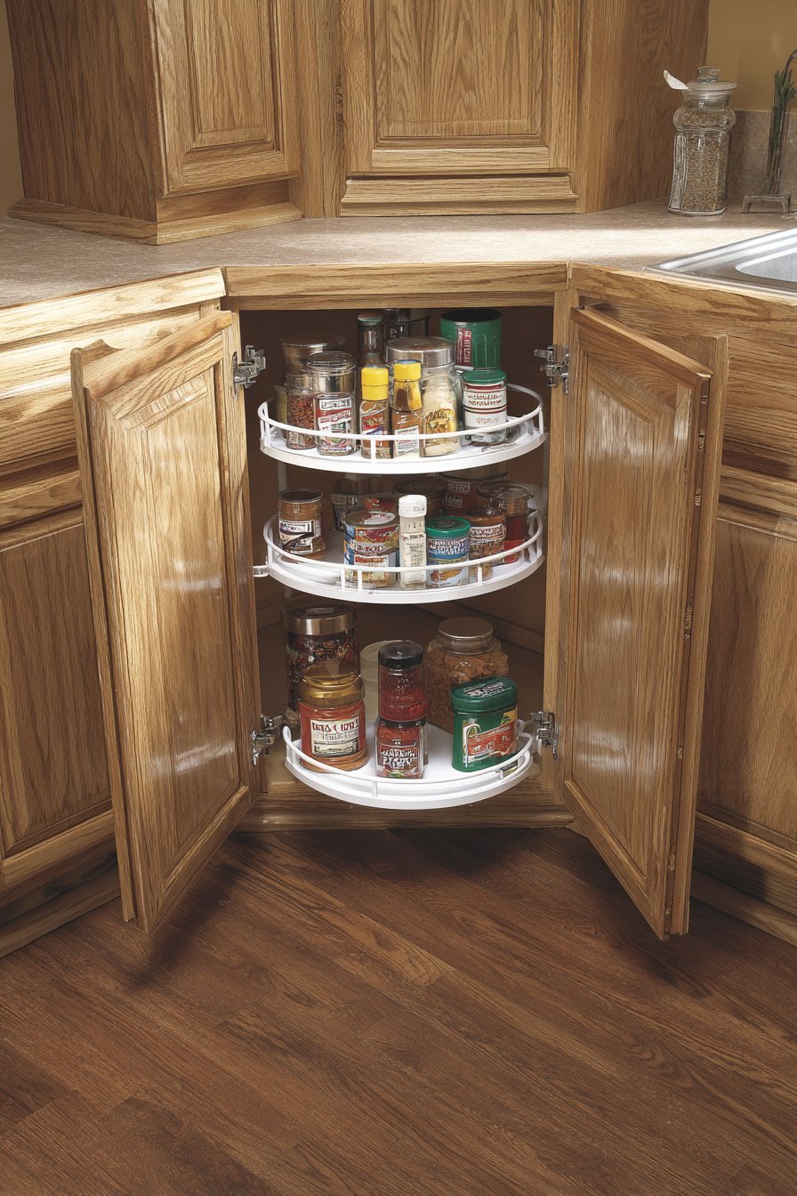 Corner Lazy Susan Storage