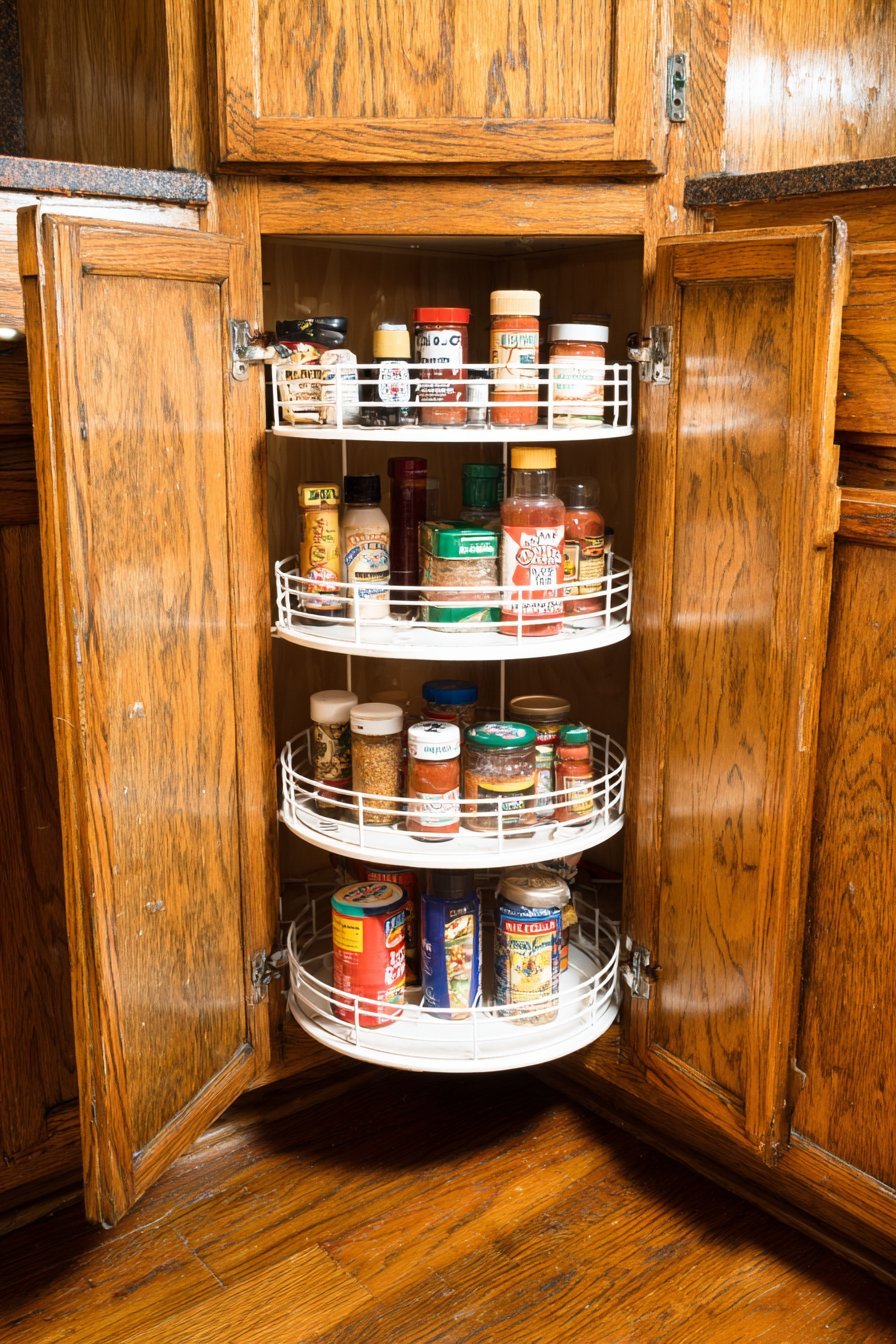 Corner Lazy Susan Storage