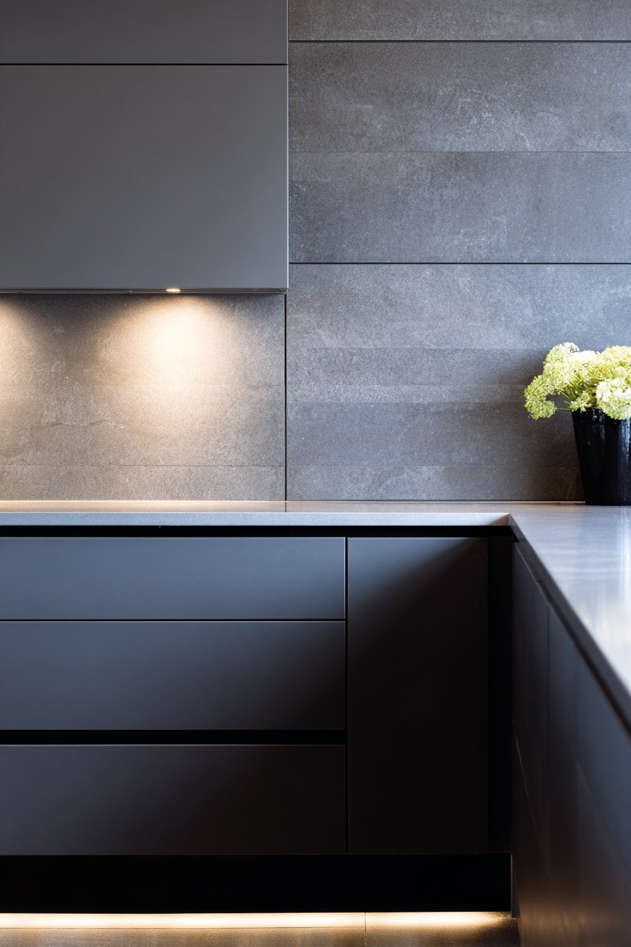 Dramatic Floor-to-Ceiling Tile Statement