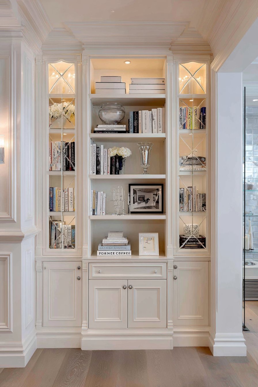 Sophisticated Built-In Bookcase