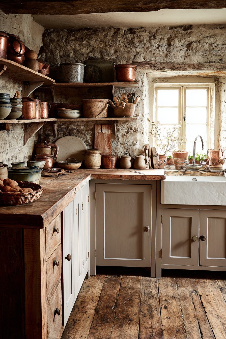Whitewashed Exposed Brick Character