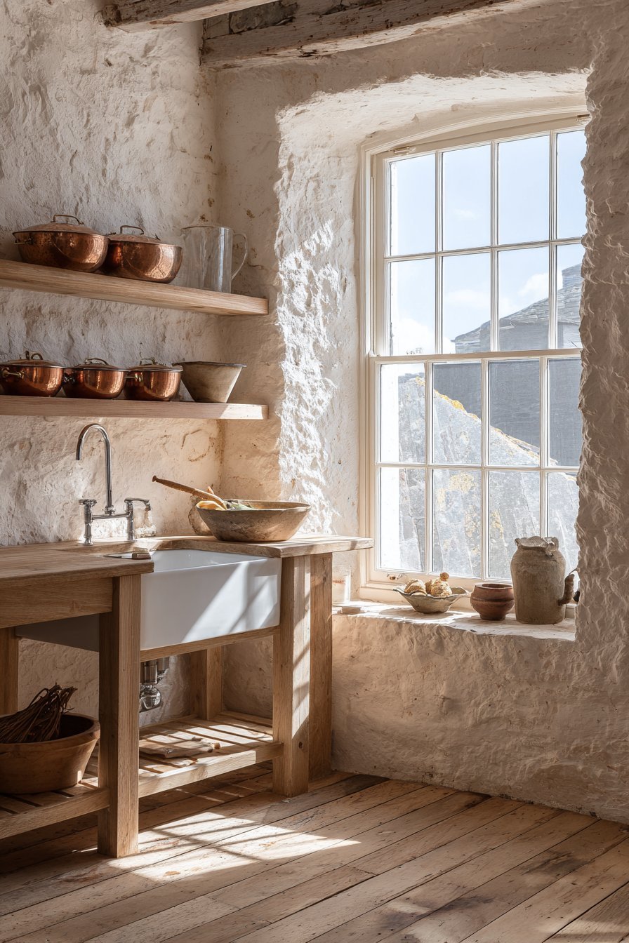 Whitewashed Exposed Brick Character