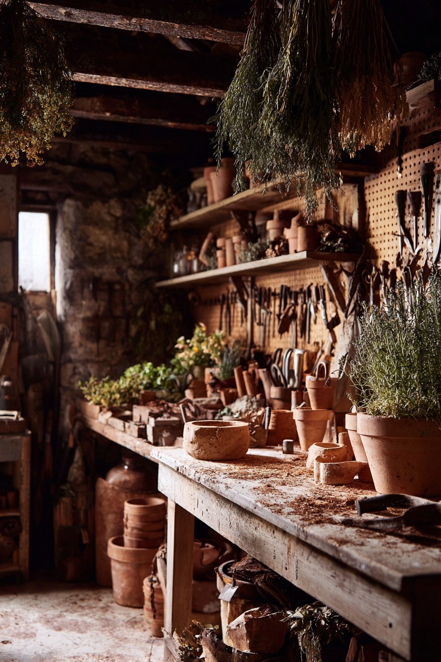 Garden Shed Potting Station