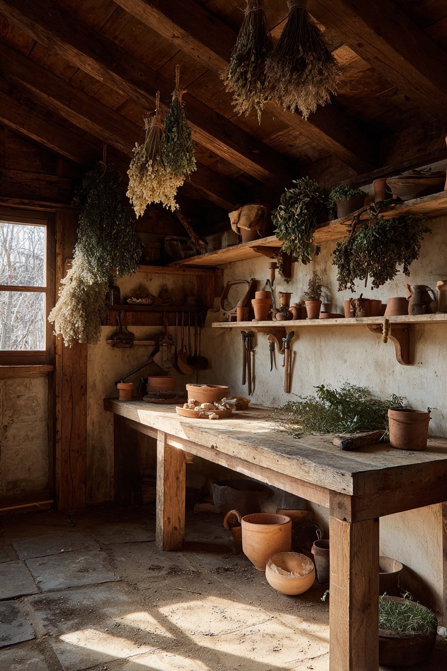 Garden Shed Potting Station