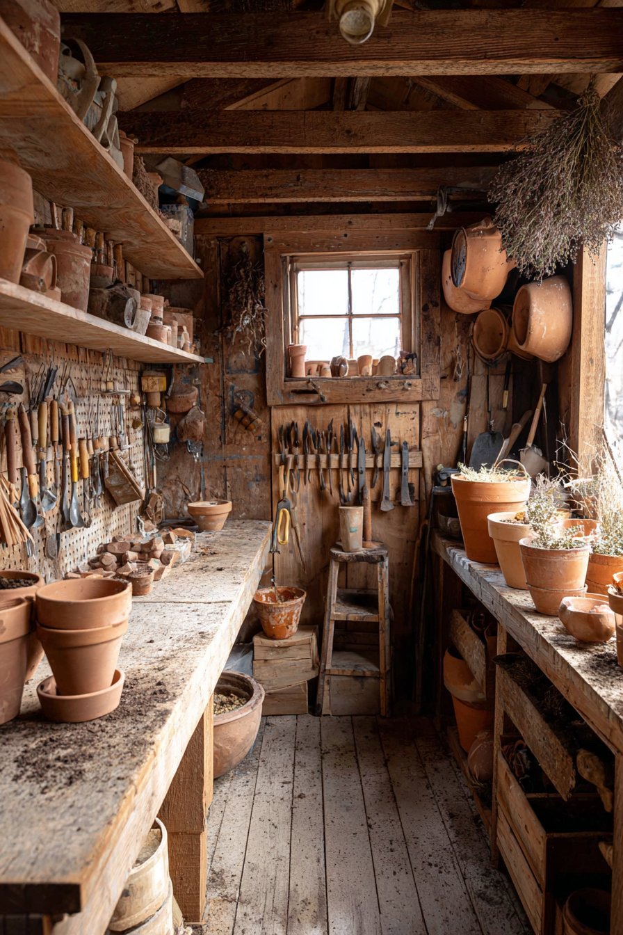 Garden Shed Potting Station