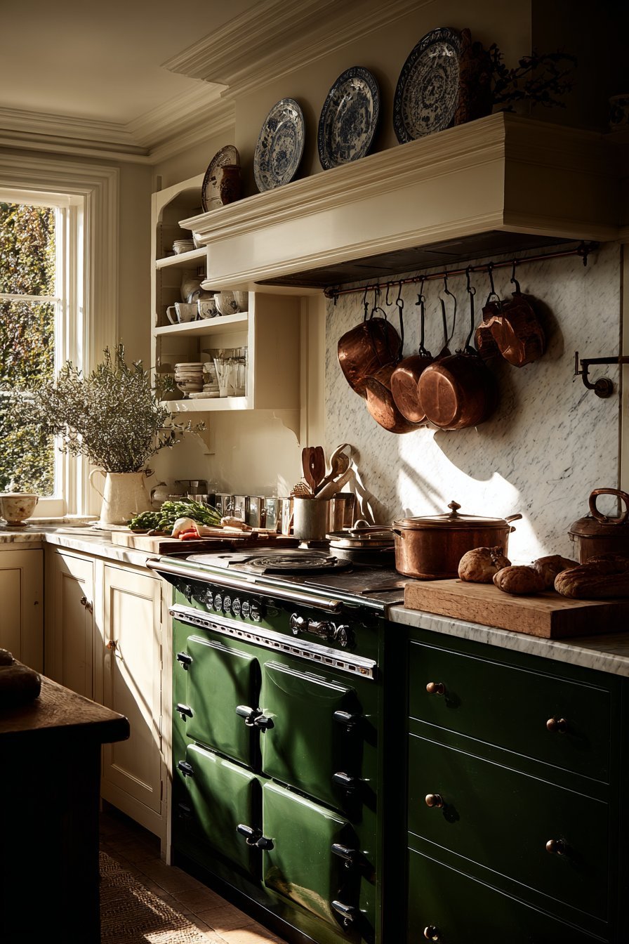 Classic Range-Centered Kitchen Design