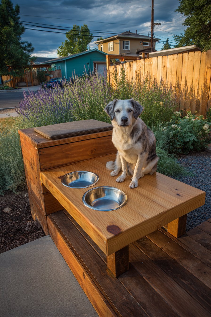 Multi-Level Deck with Feeding Station