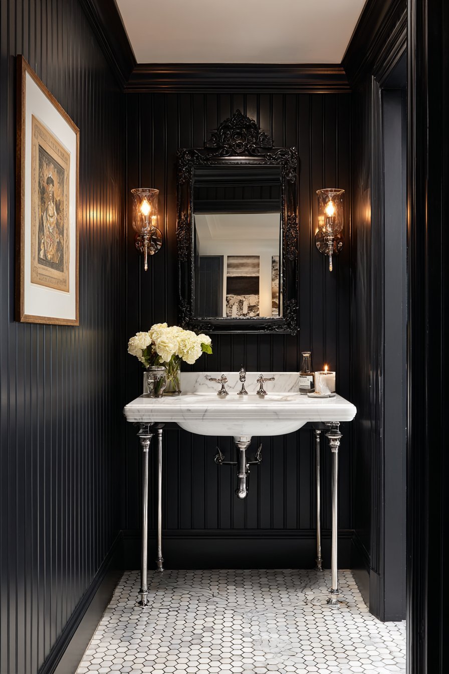 Dramatic Black Accent Statement