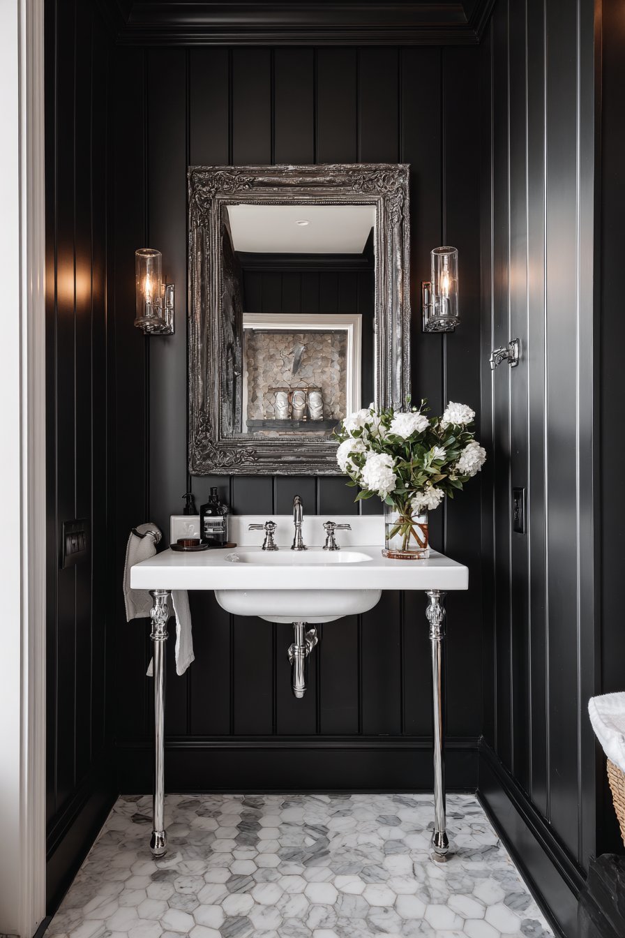 Dramatic Black Accent Statement