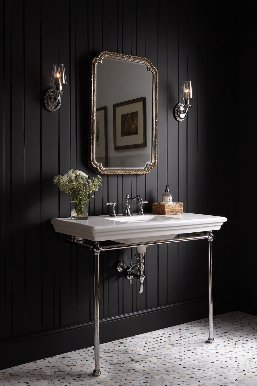 Dramatic Black Accent Statement