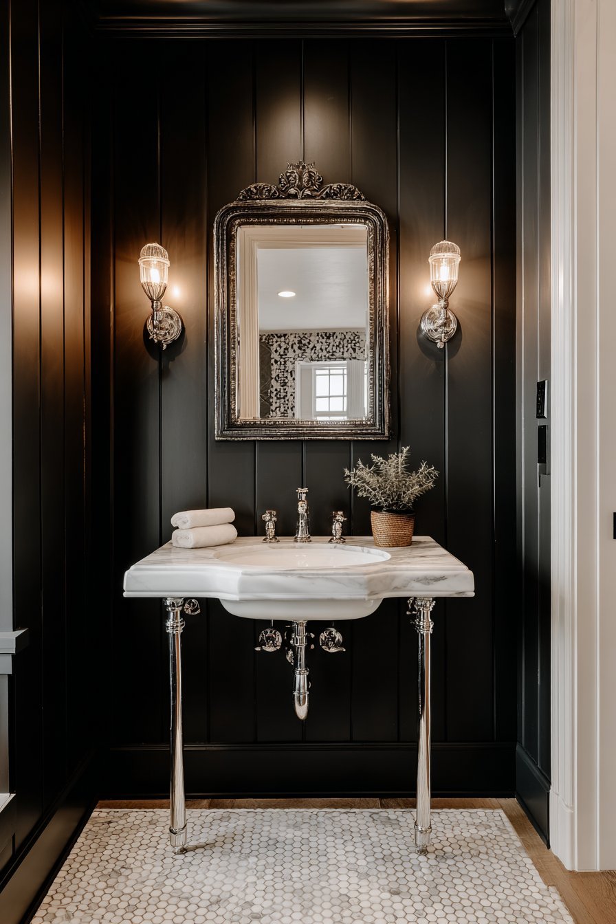 Dramatic Black Accent Statement