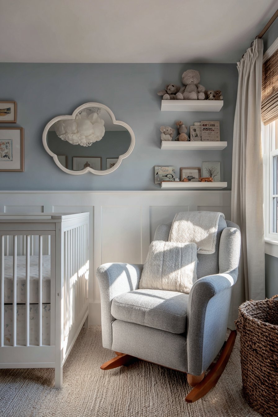 Calming Blue Toddler Transition Room