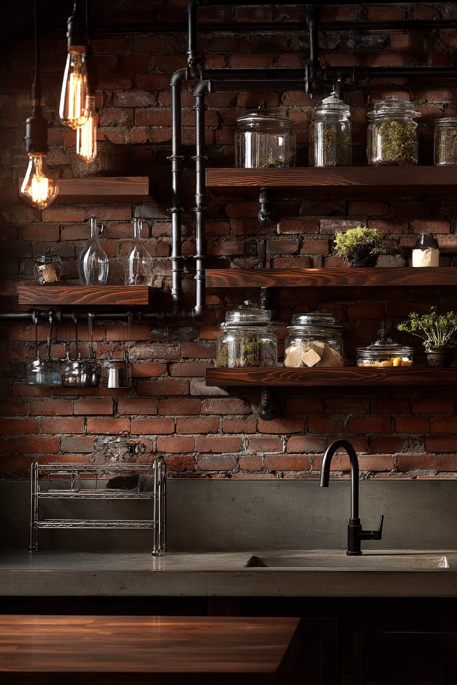 Industrial Exposed Brick Character