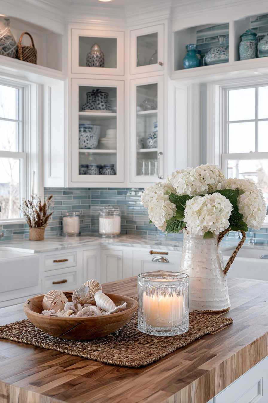 Coastal Blue and Natural Texture