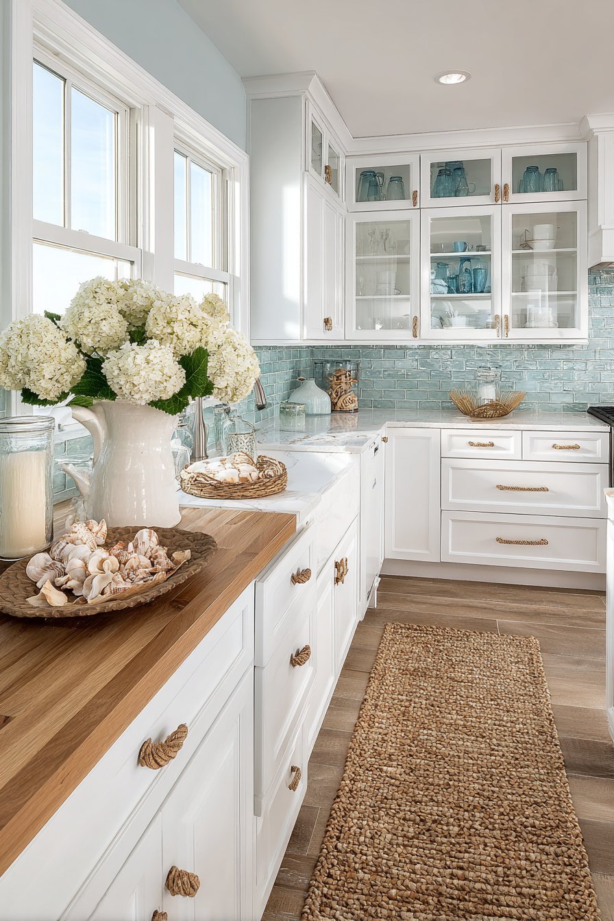 Coastal Blue and Natural Texture