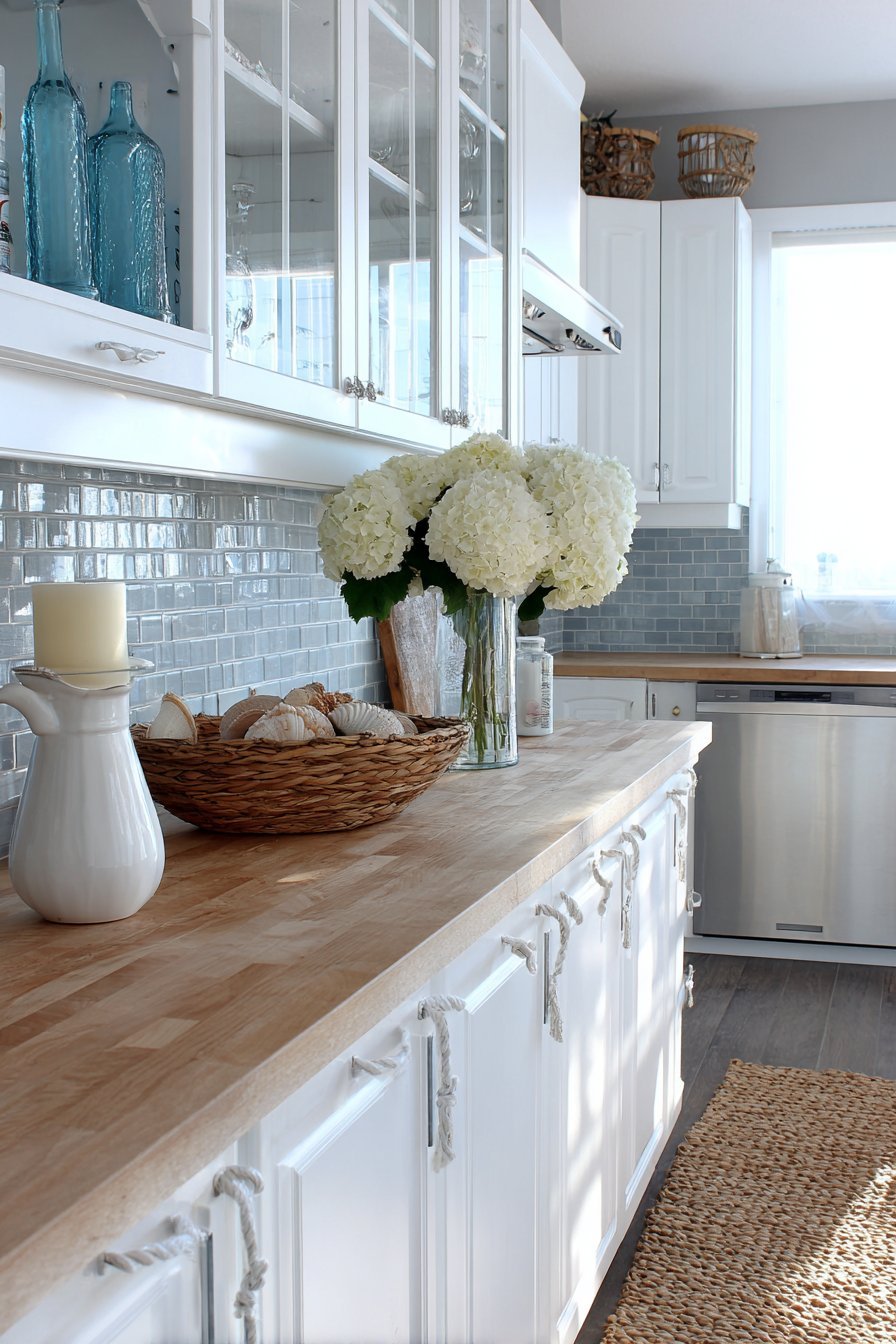 Coastal Blue and Natural Texture