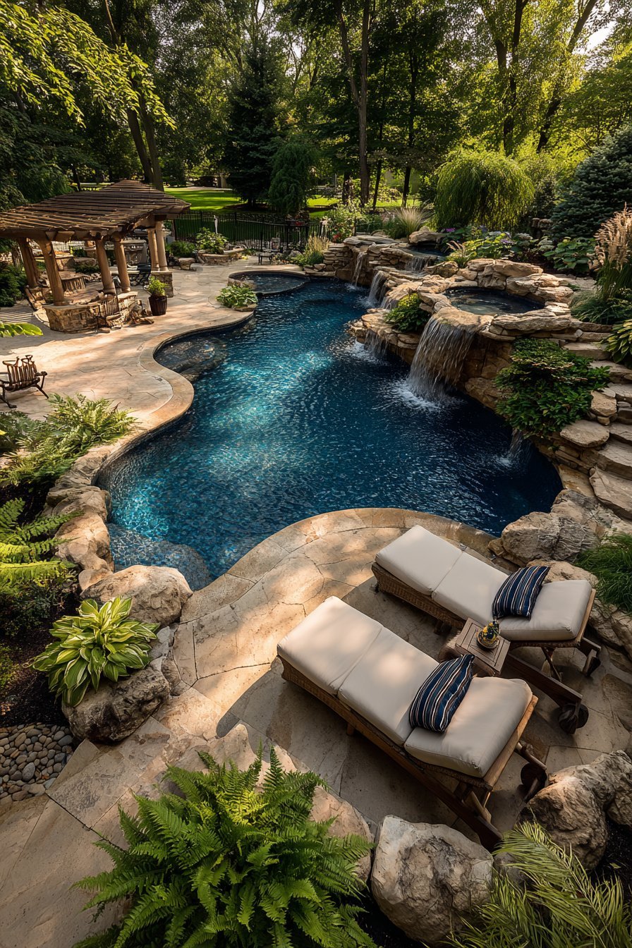 Classic Kidney-Shaped Pool