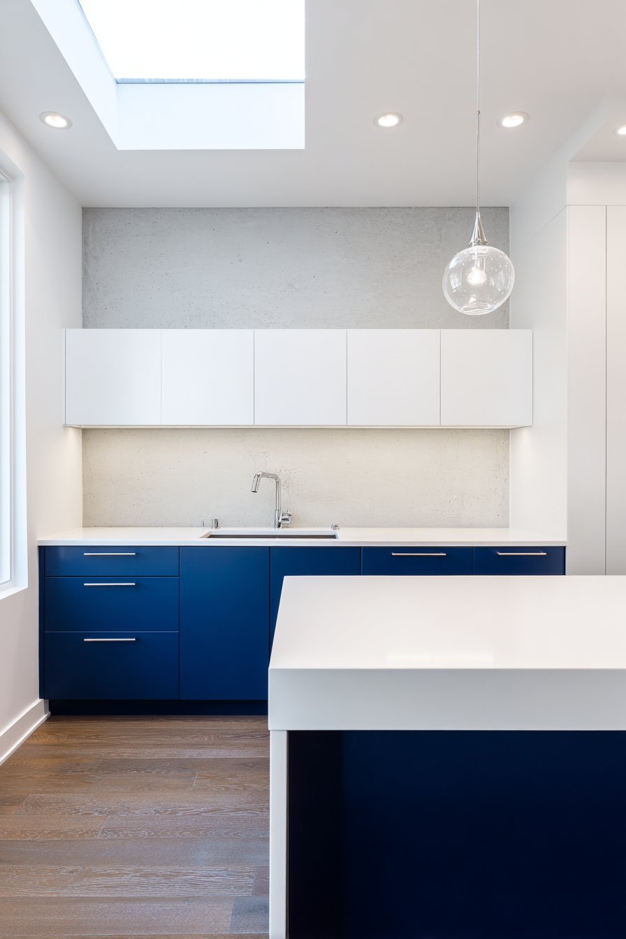 Navy and White Two-Tone Kitchen